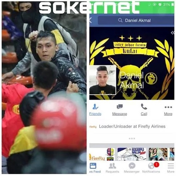 Cư dân mạng Malaysia tìm ra facebook của fan cuồng tấn công CĐV Việt Nam  3