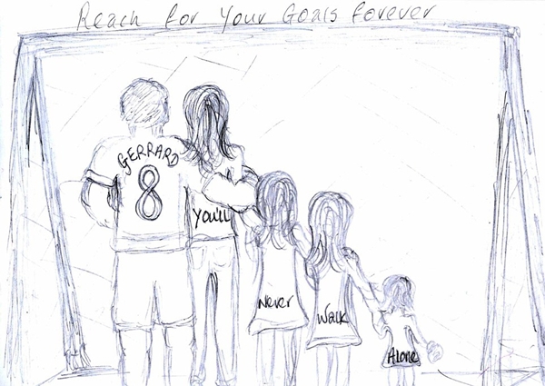 Gerrard vẽ tranh ủng hộ quỹ từ thiện 2