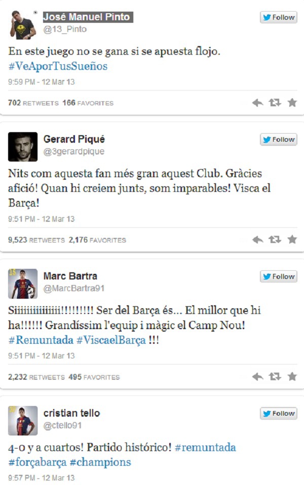 Các cầu thủ Barca hân hoan ăn mừng trên mạng xã hội 2