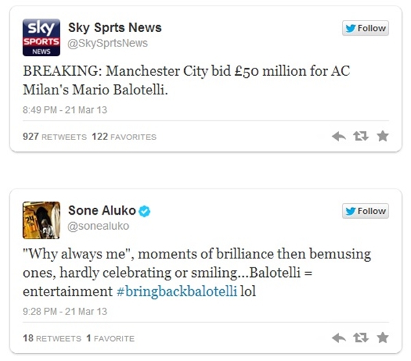Balotelli được ca ngợi như người hùng trên mạng xã hội 2