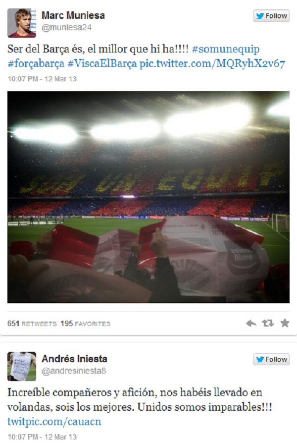 Các cầu thủ Barca hân hoan ăn mừng trên mạng xã hội 3