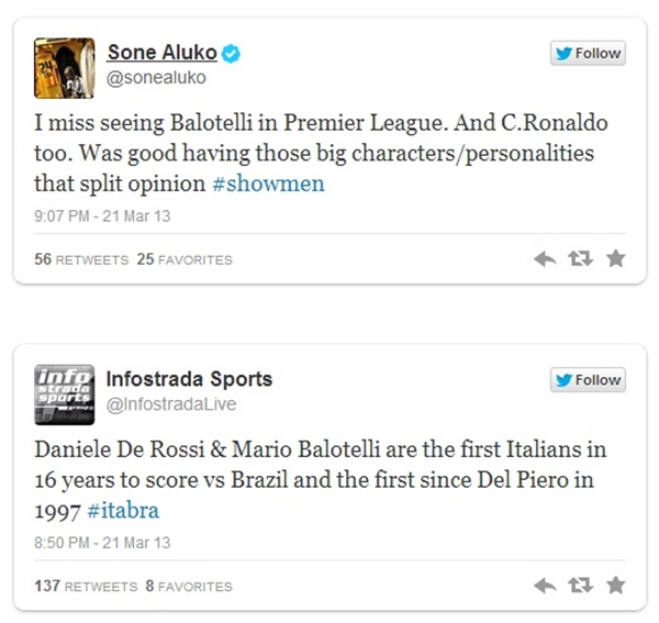 Balotelli được ca ngợi như người hùng trên mạng xã hội 3