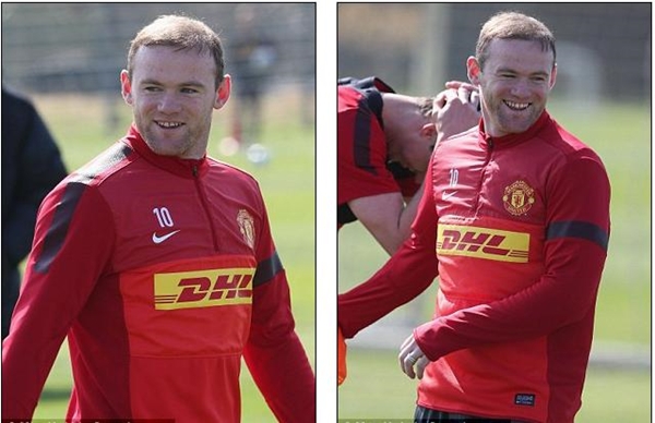 Tươi roi rói trong buổi tập, Rooney xóa tan mọi tin đồn 4