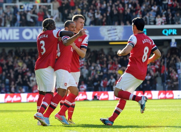 QPR 0-1 Arsenal: Vững chắc top 4 2