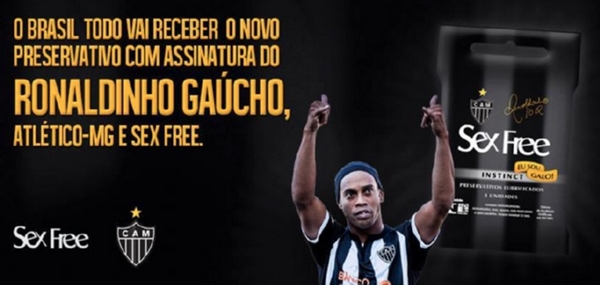 Bắt chước Beckham, Ronaldinho kinh doanh… bao cao su 1