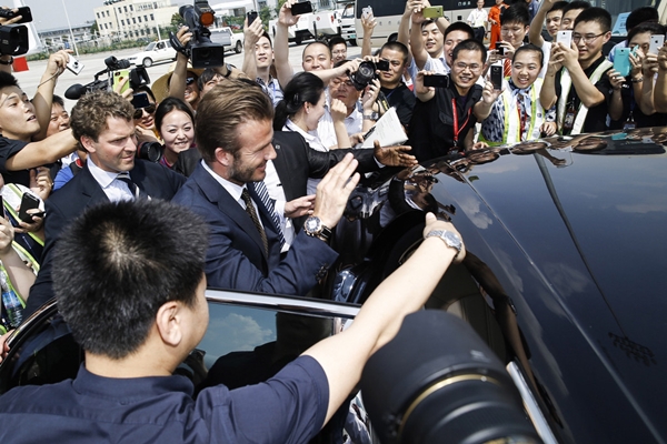 Beckham được chào đón nồng nhiệt tại Trung Quốc 1