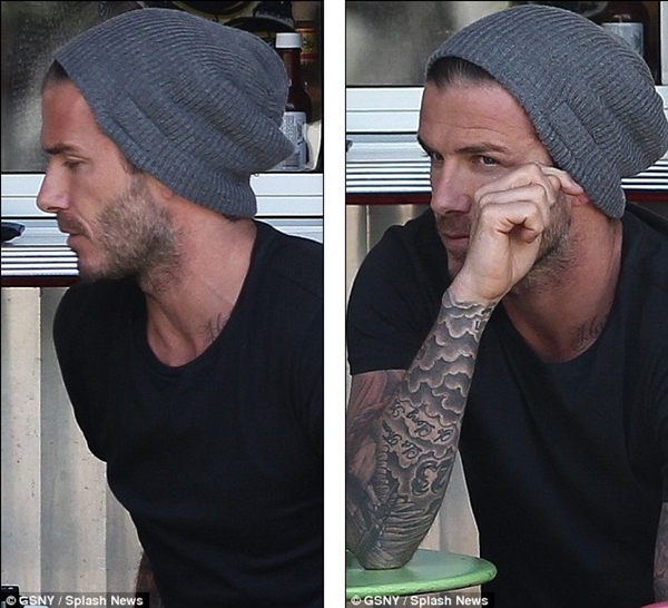 “Trốn” vợ con, Beckham ăn trưa vỉa hè cùng bạn thân  2