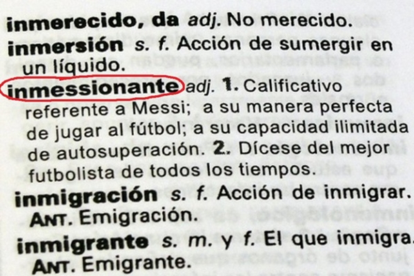Messi có tên trong từ điển và sách giáo khoa 1