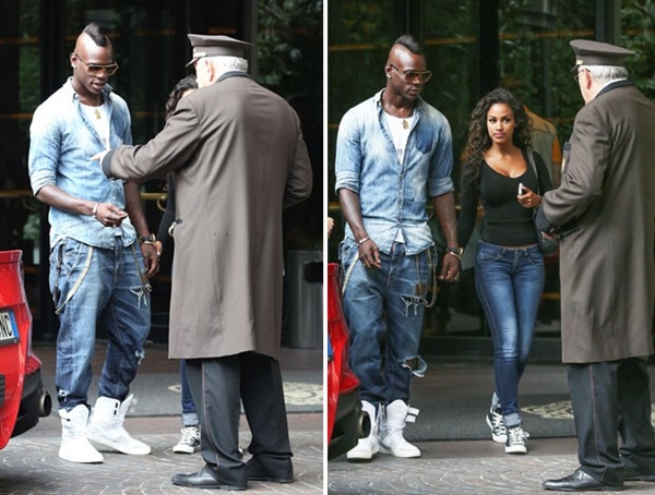 Bị cấm thi đấu, Balotelli vẫn “tung tăng” đi chơi cùng bạn gái 2