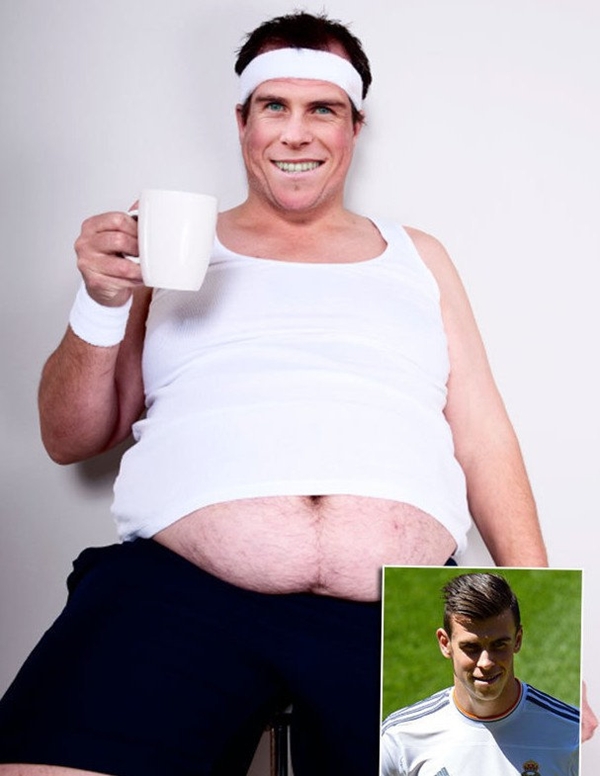 Chết cười với loạt hình ảnh béo ục ịch của Ronaldo, Gareth Bale, Van Persie 2
