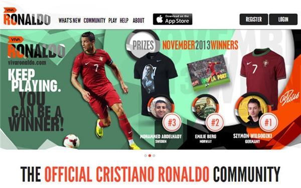 Ronaldo ra mắt trang mạng xã hội của riêng mình 1