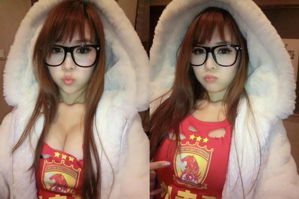 Hot girl Trung Quốc đem ngực khủng cổ vũ đội nh&agrave; 4