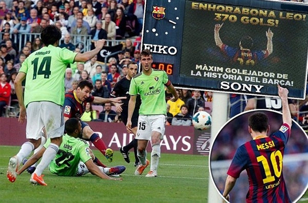 Lập hattrick, Messi trở thành tay săn bàn vĩ đại nhất trong lịch sử Barcelona 2