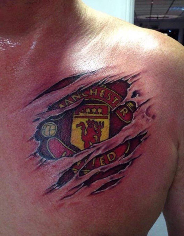40 Manchester United Tattoo Designs For Men  Soccer Ideas