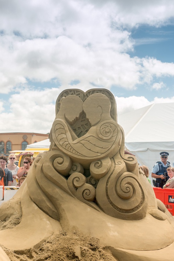 Những tác phẩm ấn tượng tại cuộc thi điêu khắc trên cát tại New Zealand 7