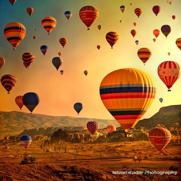 Mơ màng khung cảnh khinh khí cầu trên những ngọn núi tại Thổ Nhĩ Kỳ 11