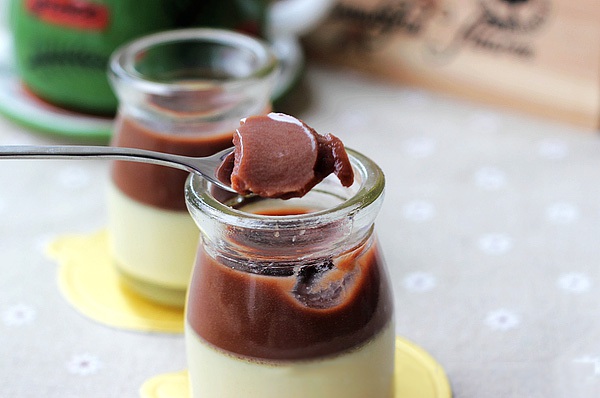 Làm pudding cacao 2 tầng thơm lừng gian bếp nhỏ 15