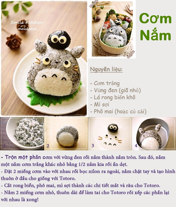 Đồ ăn siêu xinh cho fan Totoro 1