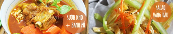 Gợi ý bữa tối với tôm chiên tỏi và súp lơ xào thịt 5