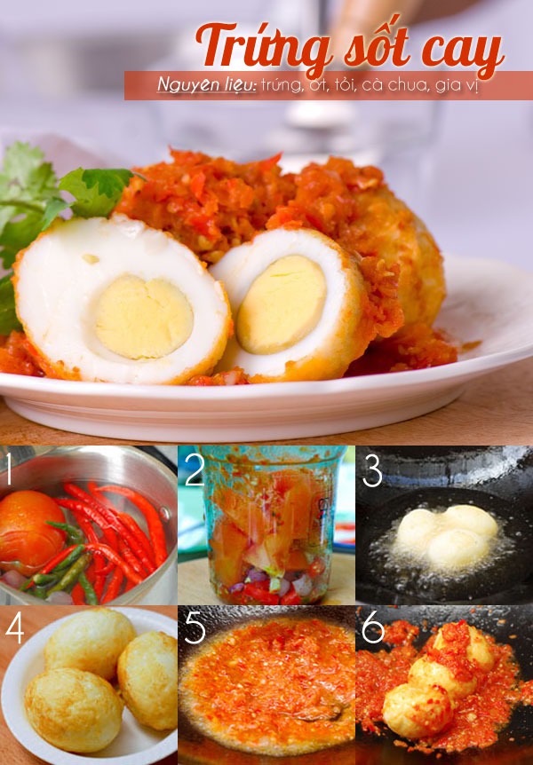 Nấu bữa tối cay nồng hấp dẫn chỉ với 6 quả trứng 1