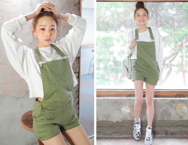 "Update" xu hướng mix áo lửng và Dungarees như Văn Mai Hương 11