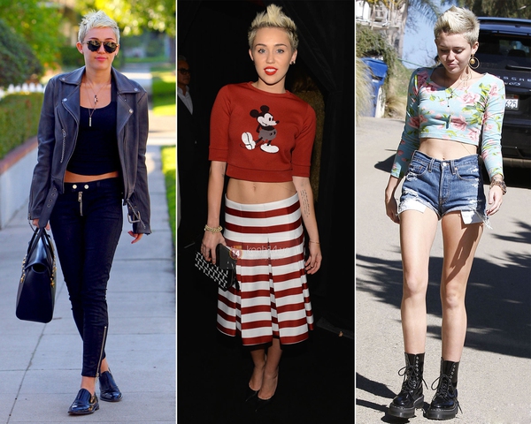 Học tập style make up và thời trang "nổi loạn" ngày hè của Miley Cyrus 22