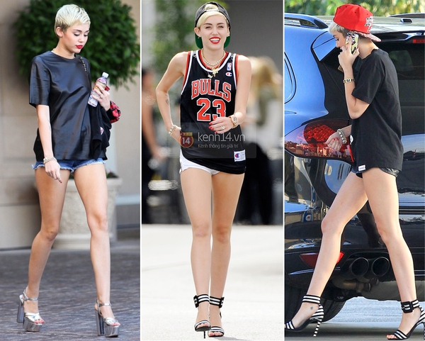 Học tập style make up và thời trang "nổi loạn" ngày hè của Miley Cyrus 24