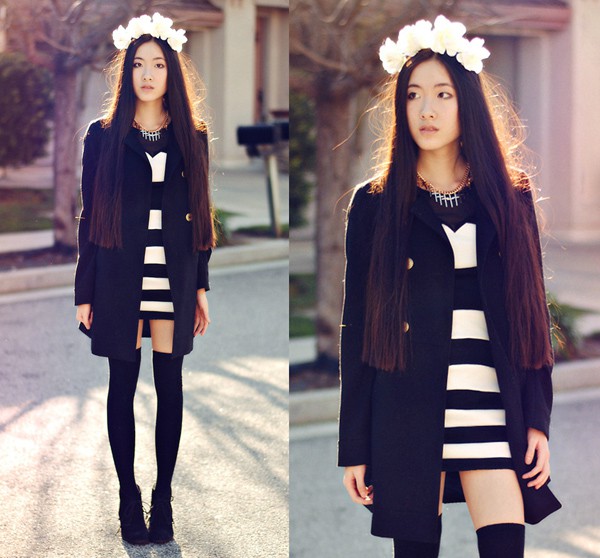 Bộ đôi Đen-Trắng mê hoặc fashionista thế giới 5