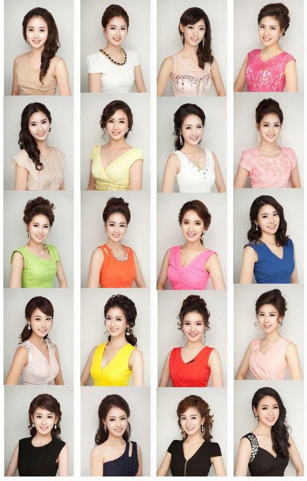 "Lộ" ảnh mặt thật của loạt thí sinh Hoa hậu Hàn Quốc 2013 1