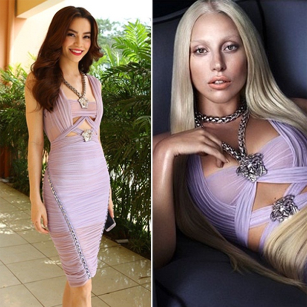 Hồ Ngọc Hà "đụng hàng" đồ hiệu 120 triệu đồng với Lady Gaga 7