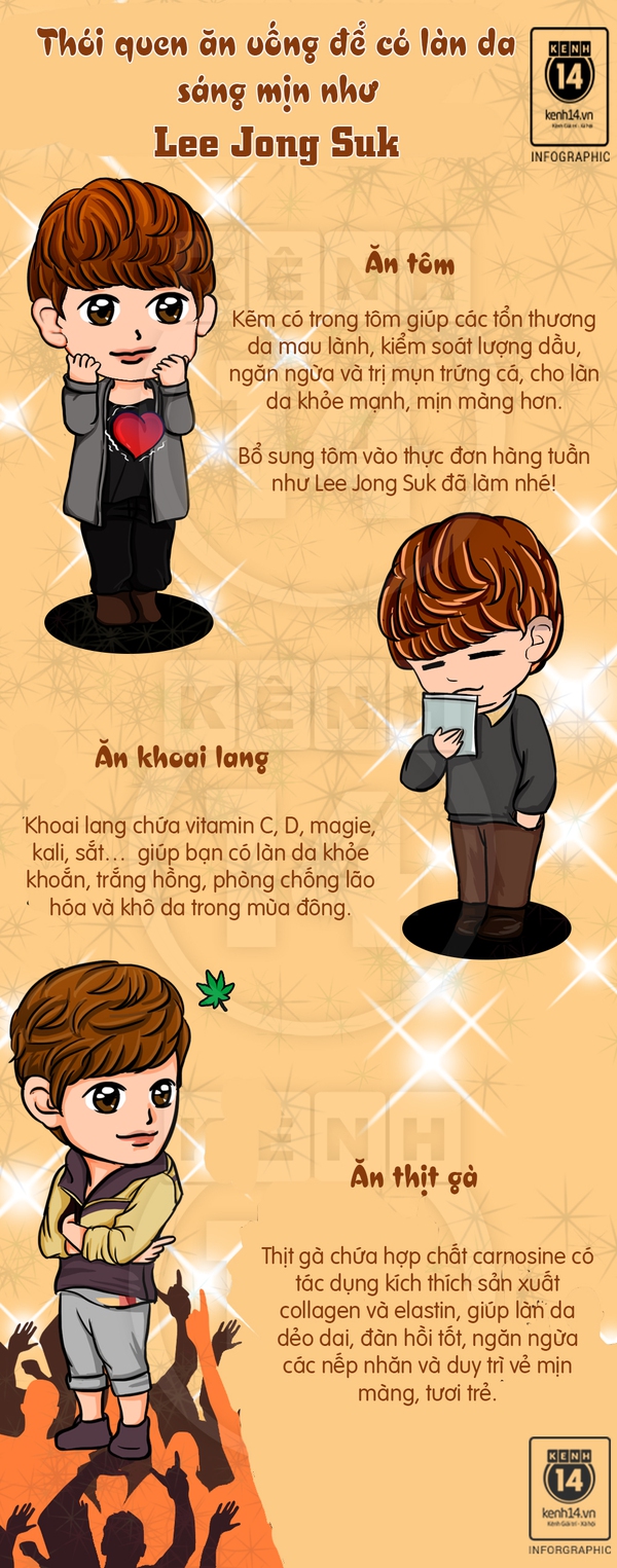 Xem thói quen ăn uống để có làn da sáng mịn như Lee Jong Suk 1