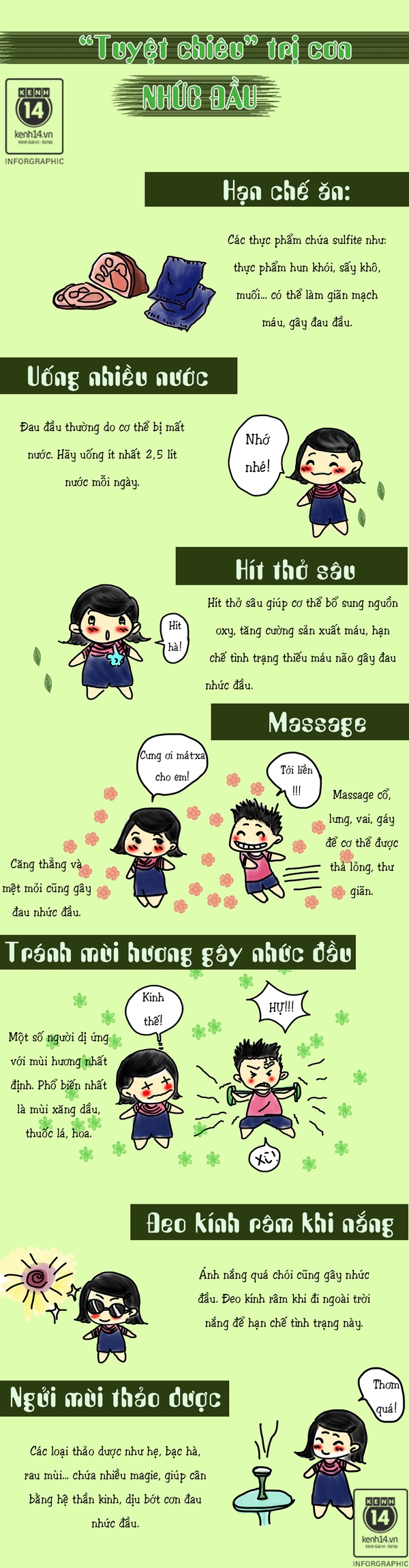 "Tuyệt chiêu" chặn đứng cơn nhức đầu mà không cần thuốc 1