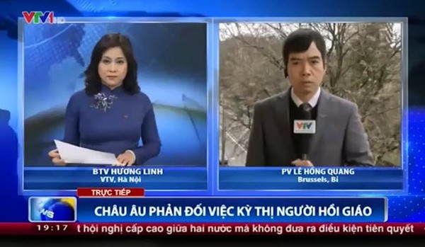 Không có chuyện Phóng viên VTV “mất điện thoại" khi đang truyền hình trực tiếp 1