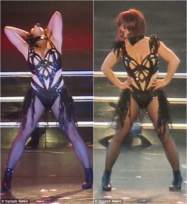 Nghi vấn Britney khoe bụng "6 múi giả" trên sân khấu 18