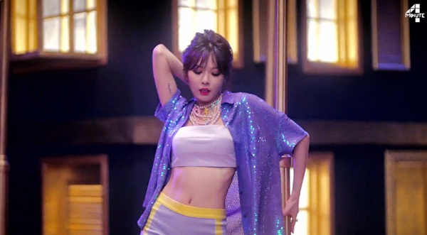 HyunA "twerk" như Miley trong MV mới của 4Minute 3