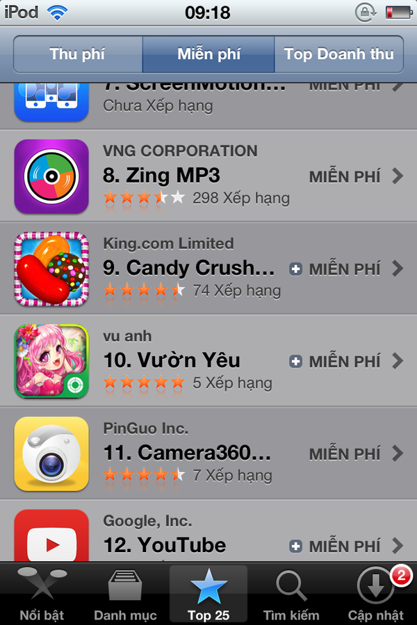 Vườn Yêu vừa xuất hiện đã đứng đầu Appstore 3