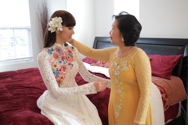 Cô dâu Ngọc Quyên mặc váy cưới "khủng" hơn 200 triệu đồng 15