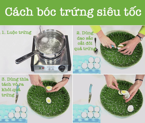 Mẹo vặt cho thấy bạn luôn bóc trứng luộc sai cách 1