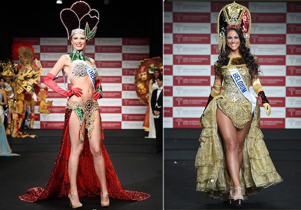 Đặng Thu Thảo tự tin khoe trang phục dân tộc tại Miss International 16