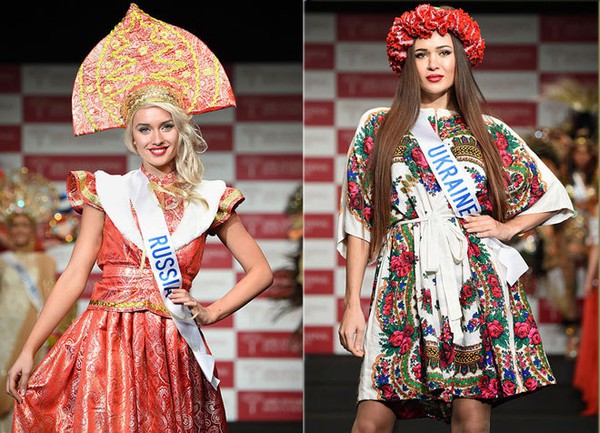Đặng Thu Thảo tự tin khoe trang phục dân tộc tại Miss International 9