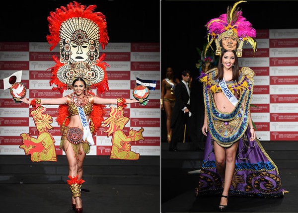 Đặng Thu Thảo tự tin khoe trang phục dân tộc tại Miss International 12