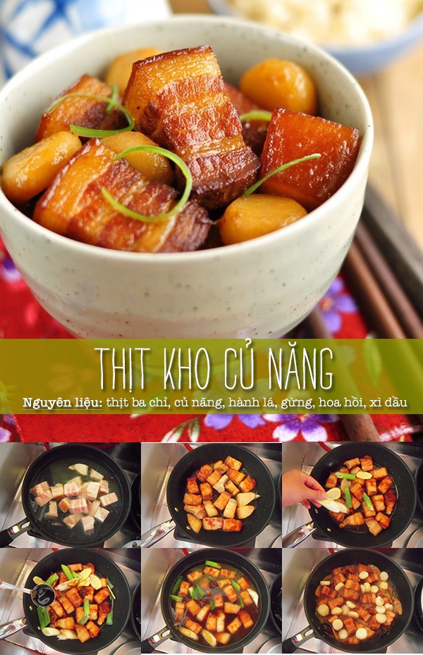 Ăn menu thịt kho - rau luộc kiểu mới không bao giờ chán 1