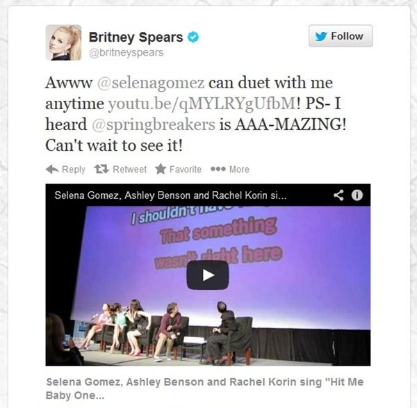 Britney muốn song ca với Selena Gomez 2