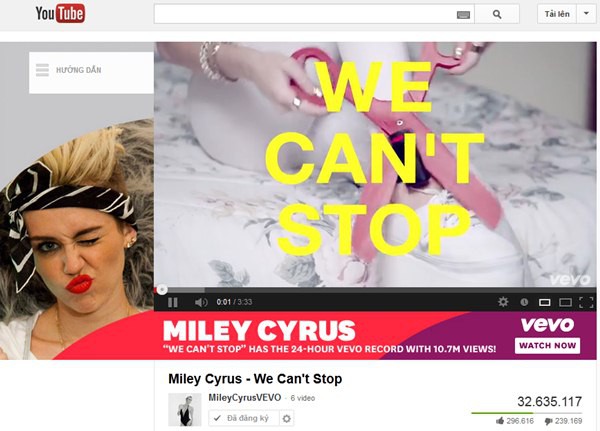 Miley Cyrus "hút" 10,7 triệu lượt xem MV mới trong 1 ngày 1