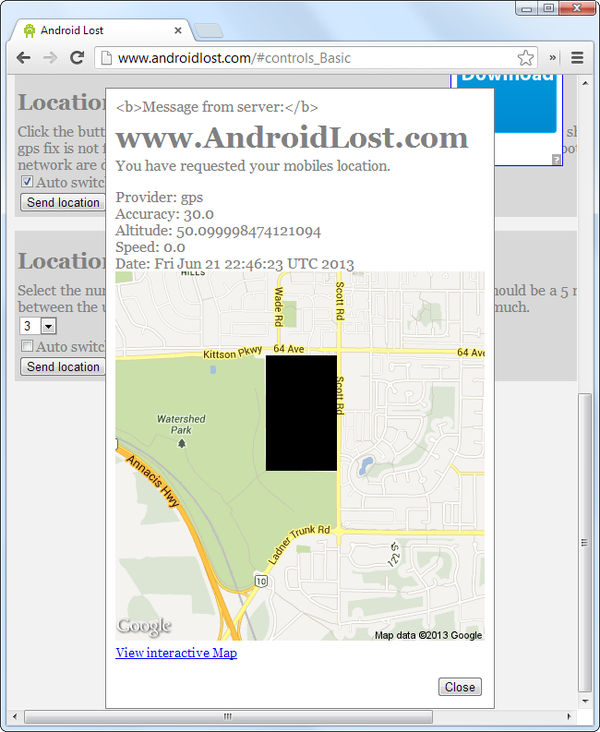 Android Lost &ndash; Cứu c&aacute;nh cho smartphone Android thất lạc 3