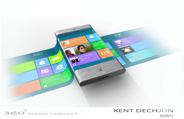 Ấn tượng với chiếc Windows Phone m&agrave;n h&igrave;nh "v&ograve;ng" 3