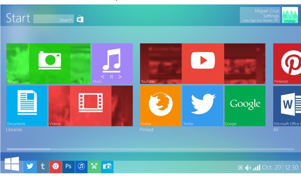 Ngắm nghía giao diện Windows 9 thiết kế theo phong cách... iOS 7 3