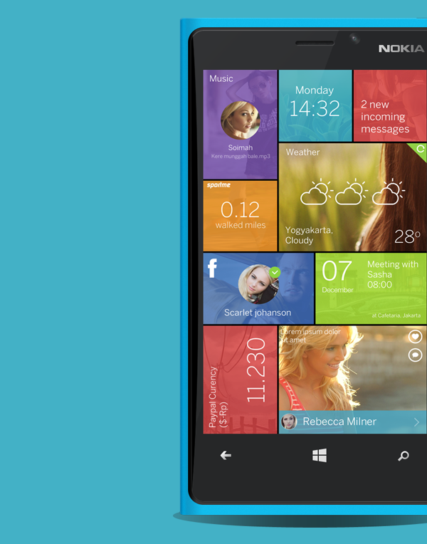 Ngắm bản thiết kế Windows Phone 9 bắt mắt không ngờ 1