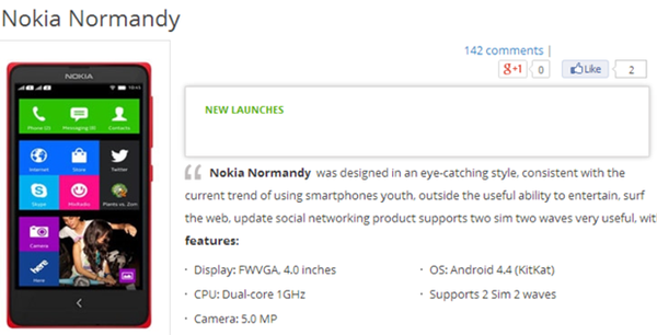 Smartphone chạy Android của Nokia lộ diện cấu hình đầy đủ 2