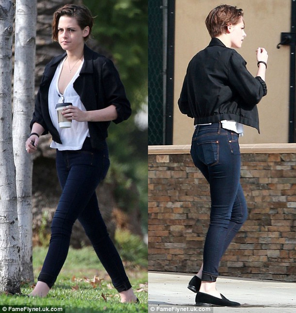 Kristen Stewart mắt thâm quầng kém xinh khi để mặt mộc 7